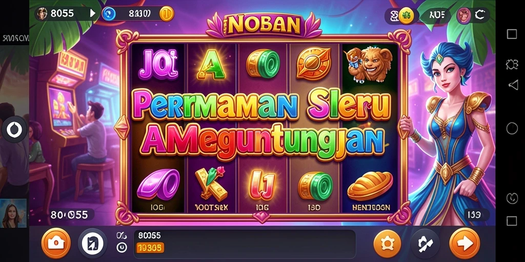 Tangkapan layar utama 8055 menampilkan aksi seru dalam permainan Slot.