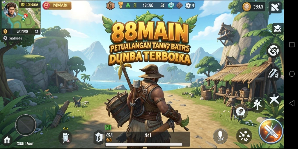Screenshot gameplay menampilkan dunia terbuka yang luas dan menakjubkan.