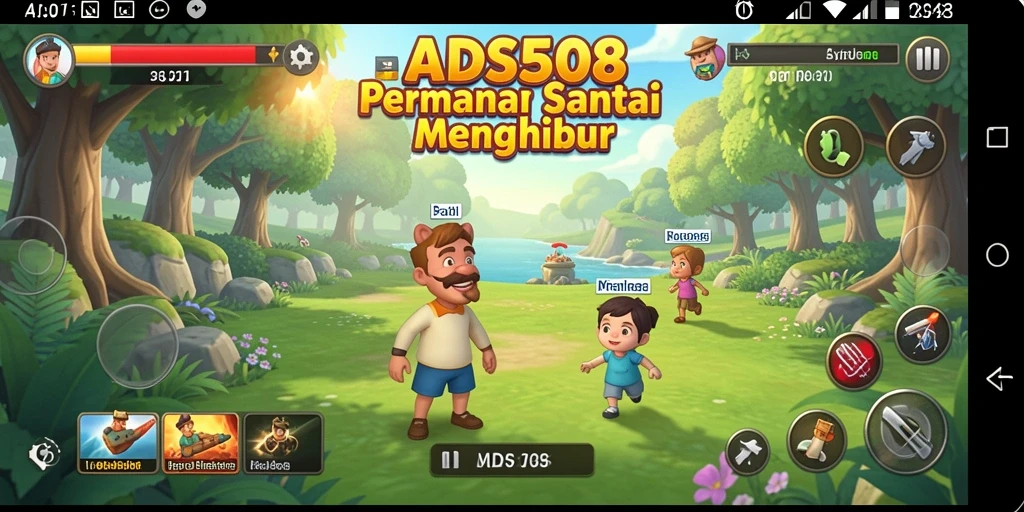 Tampilan gameplay ADS508 yang mengasyikkan dan menarik.