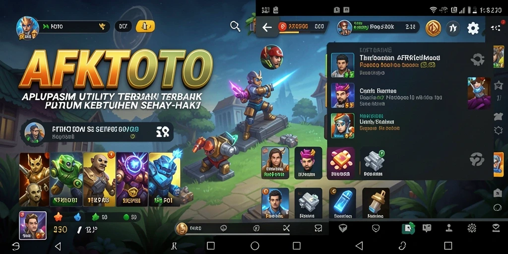 Tampilan antarmuka AFKTOTO yang user-friendly dan fungsional.