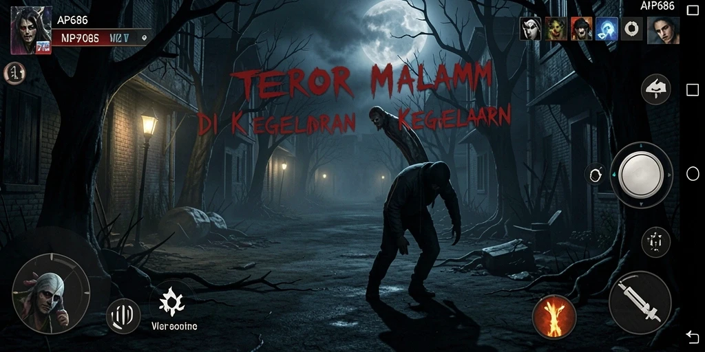 Gameplay menegangkan dengan kegelapan menyelimuti.