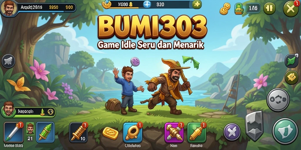Screenshot gameplay BUMI303 menunjukkan aksi santai dan mengasyikkan.