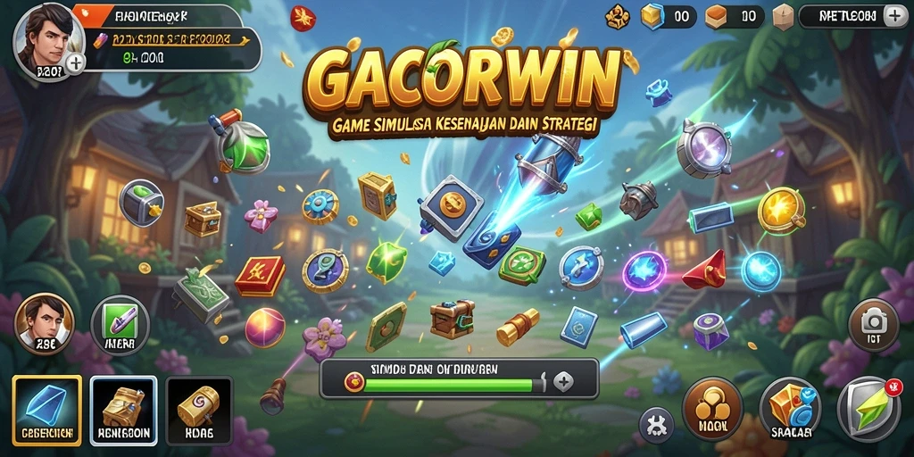 Tampilan gameplay menarik dari GACORWIN dalam simulasi yang mendalam.