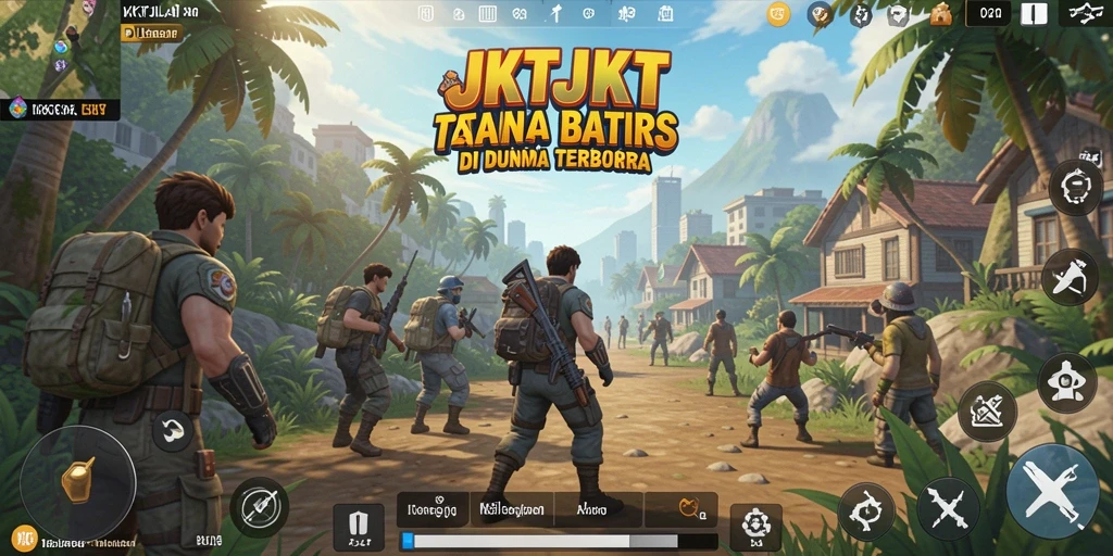 Tangkapan layar menampilkan petualangan seru di dunia terbuka JKTJKT.
