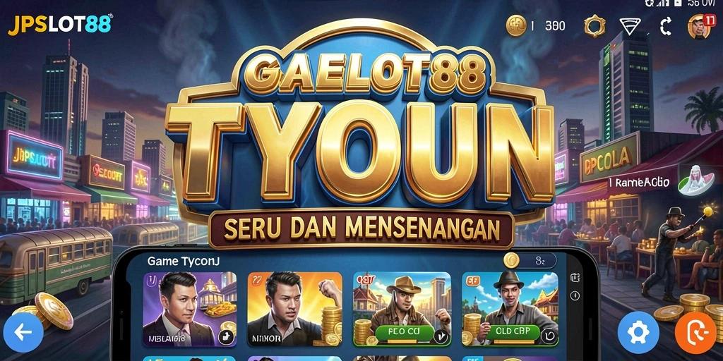 Tampilan utama JPSLOT88 dengan gameplay Tycoon yang menarik.