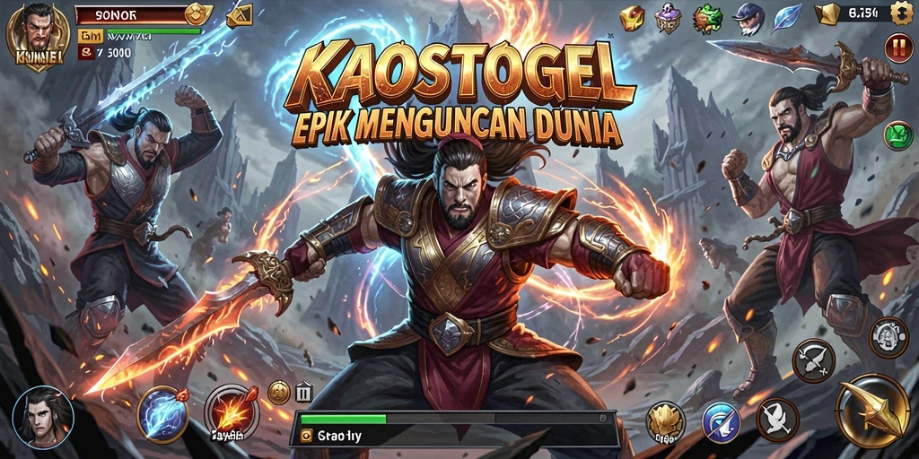 Gameplay seru dengan pertarungan epik di KAOSTOGEL.