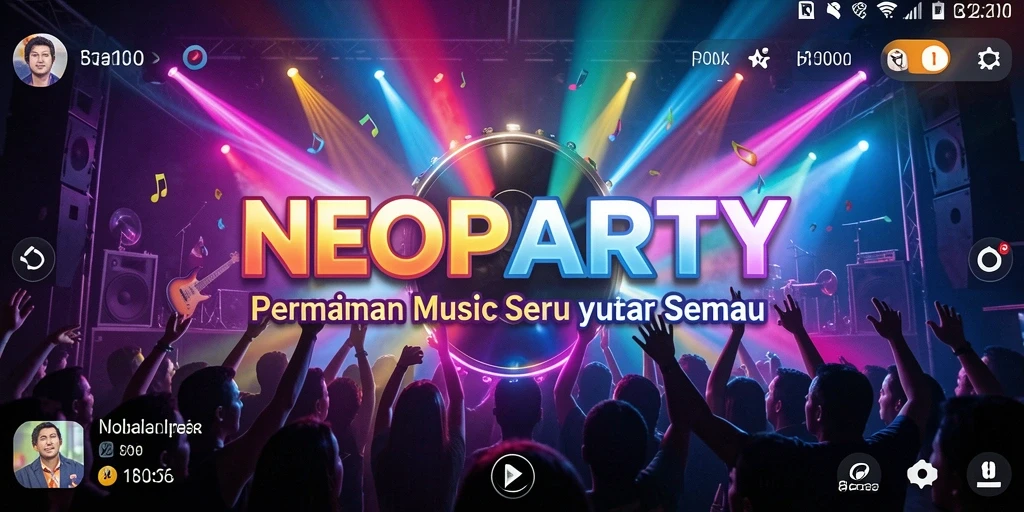Tampilan gameplay yang seru dan penuh warna dari NEOPARTY.