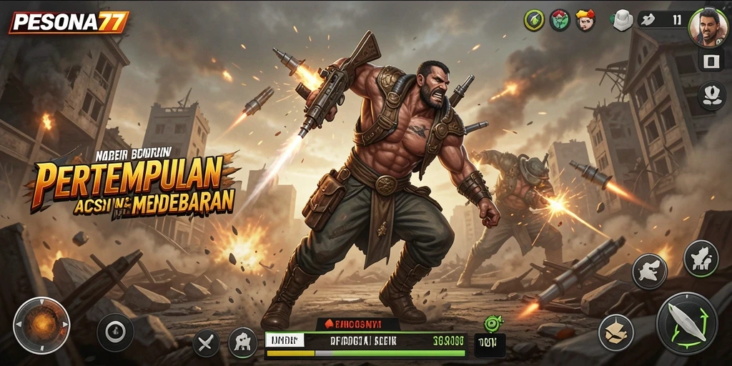 Tampilan gameplay PESONA77 yang menegangkan dan seru.