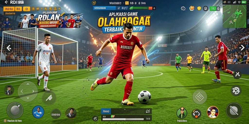Tampilan gameplay RDI88 dengan aksi olahraga yang seru.