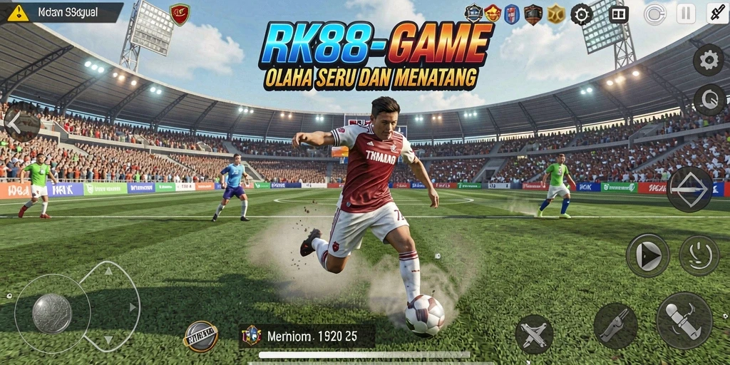 Screenshot menampilkan aksi seru saat bermain RK88 dengan teman.