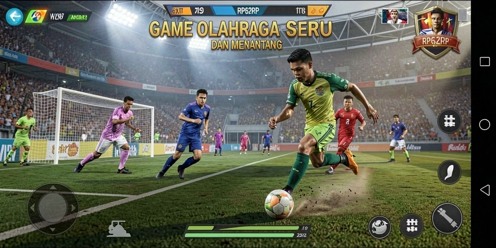 Screenshot utama RP62RP menampilkan gameplay kompetitif yang seru.