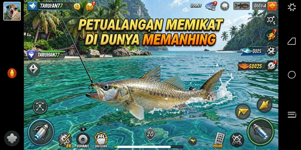 Tangkapan ikan yang menakjubkan dalam gameplay TARUHAN77.
