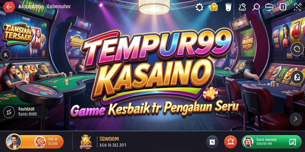 Screenshot TEMPUR99 menampilkan permainan Kasino yang seru dan menantang.