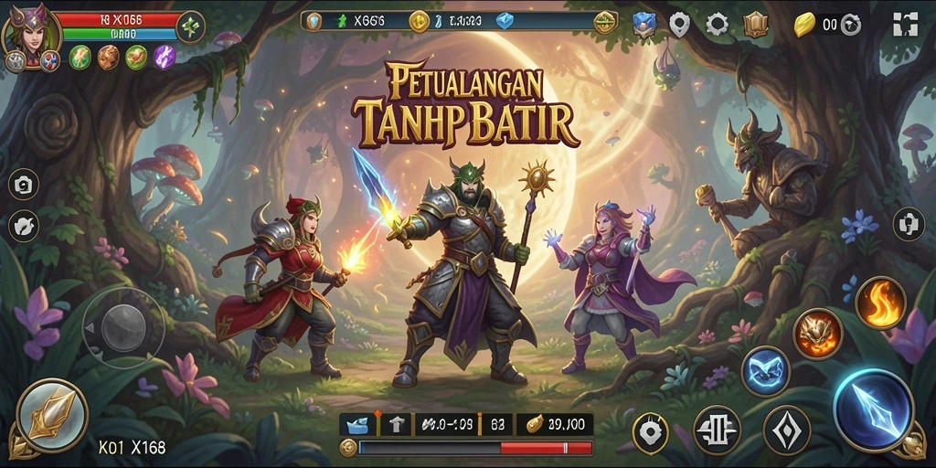 Tampilan gameplay RPG X168 yang mendebarkan dan penuh aksi.